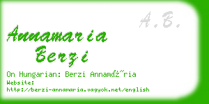 annamaria berzi business card